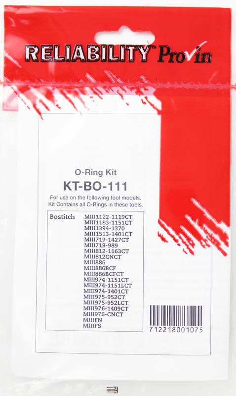 (image for) Reliability Provin O-Ring Kit KT-BO-111 for Bostitch MIII